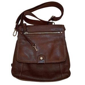 Fossil Leather Crossbody Handbag.